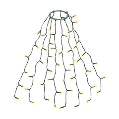 Salcar 0.6 m LED Lichterkette für Weihnachtsbaum, mit 8 Strängen, 48 LEDs Sekey