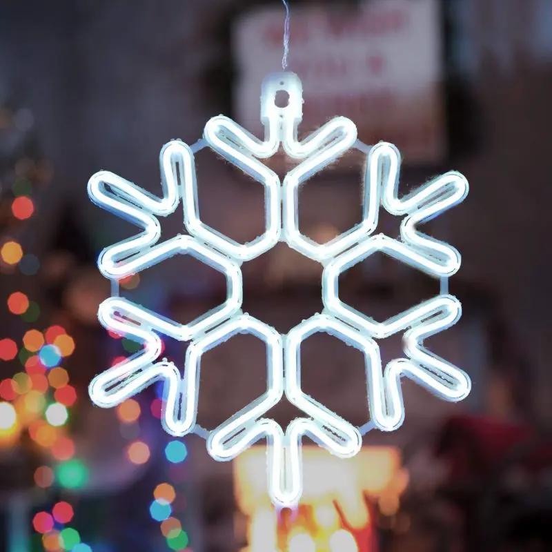 Salcar 40 cm LED Schneeflocke Neonlicht Salcar