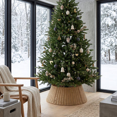 Salcar Weihnachtsbaumkorb aus Papierkordel – Natur, 40/60 cm oder 50/68 cm