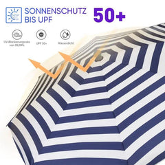 Sekey 200 cm Sonnenschirm mit Schutzhülle, Sonnenschutz UV50+ Sekey