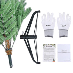 Salcar Künstlicher Weihnachtsbaum aus 100 % PE – Realistische Tannenzweige, dichter Look & stabiler Metallständer – 150 / 180 / 210 cm