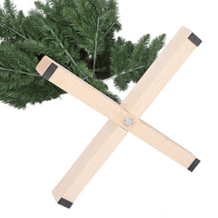 SALCAR Artificial Christmas Tree 180 cm / 210 cm – Realistic PVC Christmas Tree with Wooden Stand for Indoor &amp; Outdoor Use