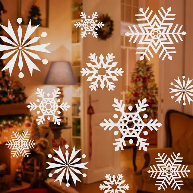 Salcar 100 St. Schneeflocken Fensteraufkleber Sekey
