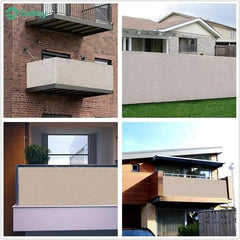 Sekey Balkon Sichtschutz aus 220 g/m² HDPE, Taupe Sekey