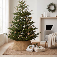 Salcar Weihnachtsbaumkorb aus Papierkordel – Natur, 40/60 cm oder 50/68 cm