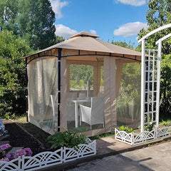 Sekey 245 x 150 x 250 cm Grillpavillon mit Ablage und Haken Sekey
