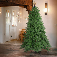 Salcar Künstlicher Weihnachtsbaum aus 100 % PE – Realistische Tannenzweige, dichter Look & stabiler Metallständer – 150 / 180 / 210 cm