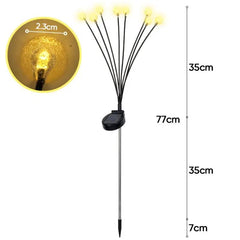 Salcar 2er Set LED Solar Gartenleuchte mit Blasen-Kugeln Salcar