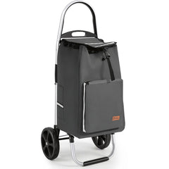 Sekey Einkaufstrolley 3-in-1 klappbar – 50L Einkaufswagen mit Kühlfach, großen Rädern & Sackkarren-Funktion, leichtes Aluminium