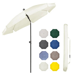 Sekey 200 cm Sonnenschirm mit Schutzhülle, Sonnenschutz UV50+ Sekey