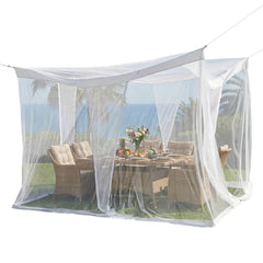 Sekey Moskitonetz Pavillon 3,5×2,5×2,5 m – Großes Fliegennetz für Pergola & Terrasse, Stabiler Mückenschutz Garten Outdoor mit Zubehör