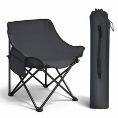 Sunula Campingstuhl Faltbar Ultraleicht, 1/2 Stück, Tragbar mit Tragetasche und Seitentaschen, 100 kg Belastbar, Rutschfeste Füße, Mondstuhl Design, Für Camping, Angeln, Picknick, Garten, Strand, 600D Oxford-Stoff