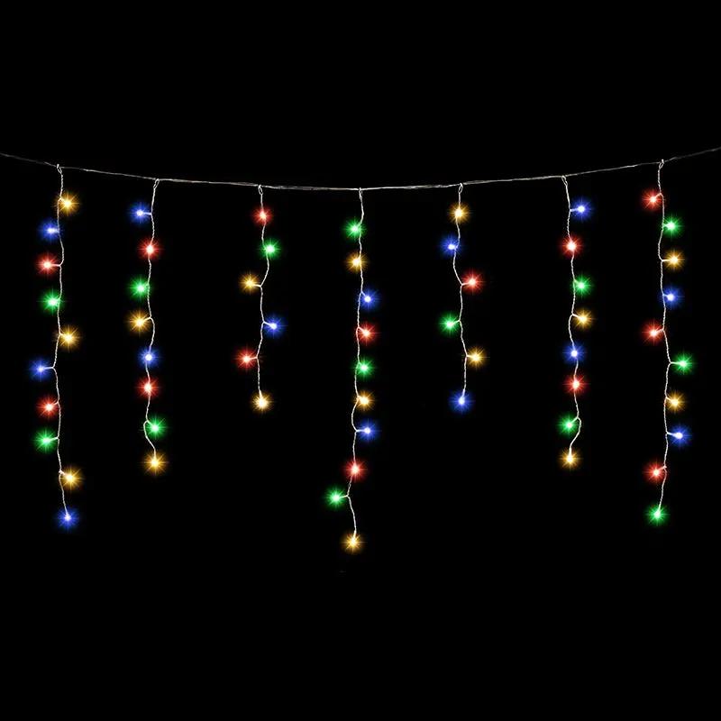Salcar 2m/5m/10m LED Eisregen Lichterkette, 80/200/400 LEDs, 31V GS-zertifizierte Stromversorgung Salcar