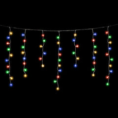 Salcar 2m/5m/10m LED Eisregen Lichterkette, 80/200/400 LEDs, 31V GS-zertifizierte Stromversorgung Salcar