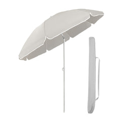 Sekey Sonnenschirm 180 cm, Balkonschirm, Strandschirm, mit Schutzhülle Sekey