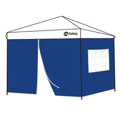 Sekey 3×3m Seitenwand für Pavillon, 2er Set, mit Reißverschlussv und Fenster Sekey