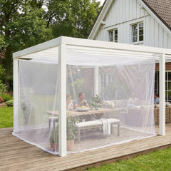 Sekey Moskitonetz Weiß 300x300x250 cm – Doppelbett, Pavillon & Outdoor Schutz vor Mücken