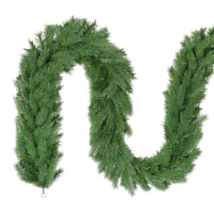 SALCAR Artificial Christmas Garland 3 m/5 m – Realistic Fir Tree Garland made of PE &amp; PVC, Green, Flexible, Easy to Clean &amp; Reusable, For Indoor &amp; Outdoor Use