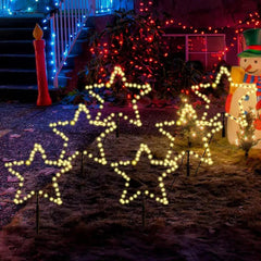 Salcar 3/6er Set LED Solar Gartenleuchte mit Stern Sekey