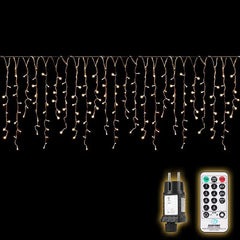 Salcar 5m /10m /15m LED Eisregen Lichterkette, 200 / 400 /608 LEDs, mit Fernbedienung Sekey