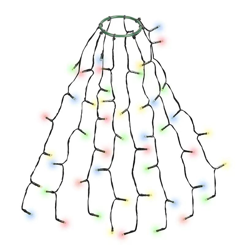 Salcar 0.6 m LED Lichterkette für Weihnachtsbaum, mit 8 Strängen, 48 LEDs Sekey