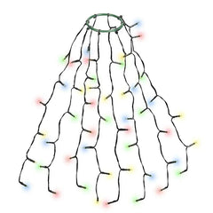 Salcar 0.6 m LED Lichterkette für Weihnachtsbaum, mit 8 Strängen, 48 LEDs Sekey
