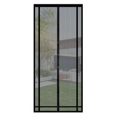 Sekey Zuschneidbar Magnet Fliegengitter Tür aus Polyester, Schwarz