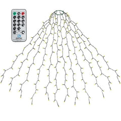 Salcar 1.5/ 2/ 3 m LED Lichterkette für Weihnachtsbaum, mit 10/ 12/ 14 Strängen, 250/ 420/ 490LEDs, mit Fernbedienung, 31VGS-zertifizierte Stromversorgung Salcar
