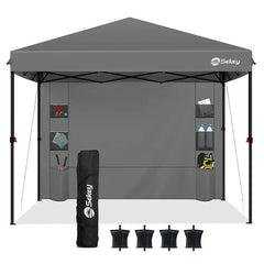 Sekey 300 x 300 cm Faltpavillon mit 1 Seitenteilen Sekey