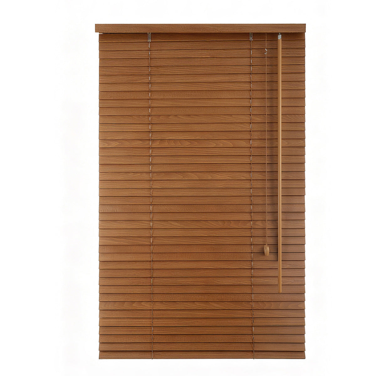 Sekey Holzjalousie Klemmfix ohne Bohren Echtholz Jalousie mit 35 mm Lamellen in Eichenoptik, flexible Montage für Fenster