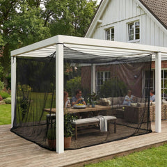 Sekey XXL Moskitonetz Schwarz 300x300x250 cm – Doppelbett, Pavillon & Outdoor Insektenschutz