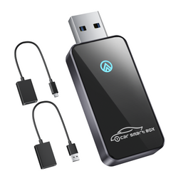Salcar Kabelloser Android Auto Adapter – 2025 Upgrade, Wireless USB Dongle mit Dualband WiFi für stabile & unterbrechungsfreie Verbindung, kompatibel mit Android 11+ Salcar