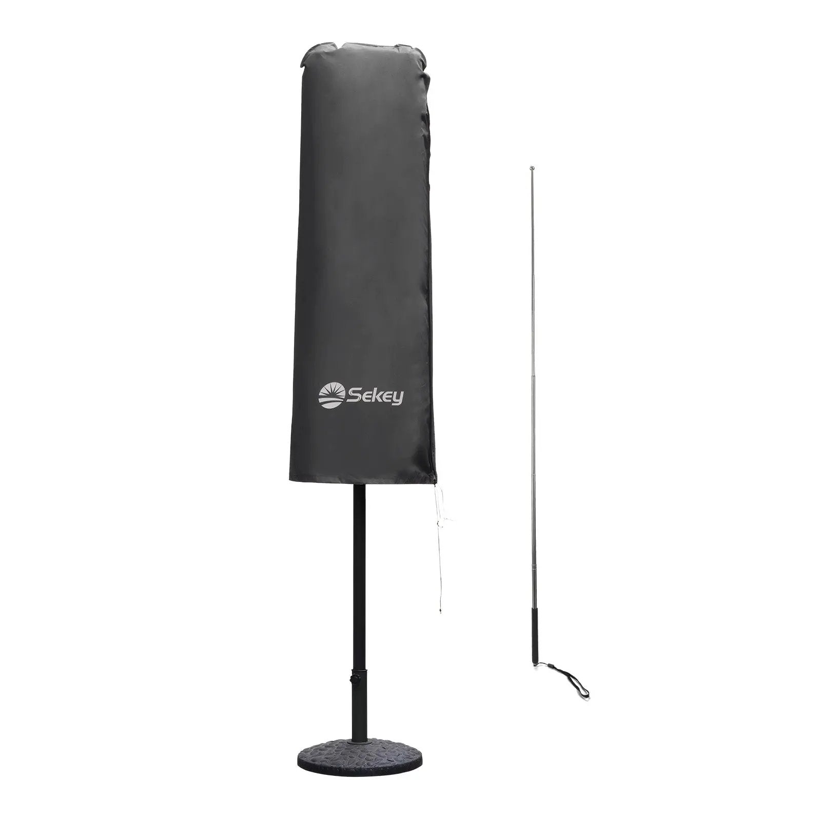 Sekey 160 x 50/62 cm Schutzhülle für Doppelsonnenschirm, aus Polyester-Gewebe Sekey