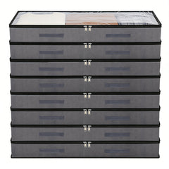 Sekey Unterbett-Aufbewahrungsboxen 90L, atmungsaktiv, modular, ideal für Kleidung, Bettwäsche & saisonale Textilien