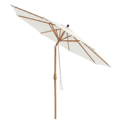 Sekey Sonnenschirm Ø300 cm in Holzoptik – mit Auto-Kippfunktion, 180g/m² Polyester UV50+, Eisenmast 48 mm & 8 Stahlstreben, großer Gartenschirm für Balkon, Terrasse & Garten