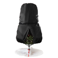 Salcar Weihnachtsbaum Aufbewahrung 138 × 185 cm – Weihnachtsbaumtasche für Bäume bis 2,4 m, mit Schnallen, Kordelzug & Kartenschlitz, Wasserdicht & Reißfest