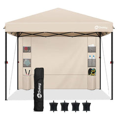 Sekey 300 x 300 cm Faltpavillon mit 1 Seitenteilen Sekey