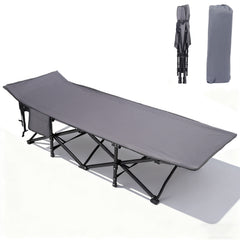 Sekey Feldbett Campingbett Klappbar 190×71×35 cm | 200 kg belastbar | 1200D Oxford | wahlweise mit 7 cm Matratze | Faltbare Camping- & Angelliege für Garten & Outdoor
