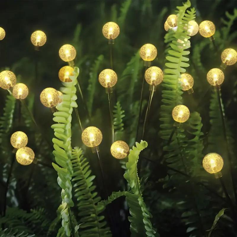 Salcar 2er Set LED Solar Gartenleuchte mit Blasen-Kugeln Salcar