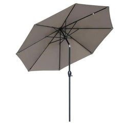 Sekey 300 cm Sonnenschirm mit Kurbel, Sonnenschutz UV50+ Sekey