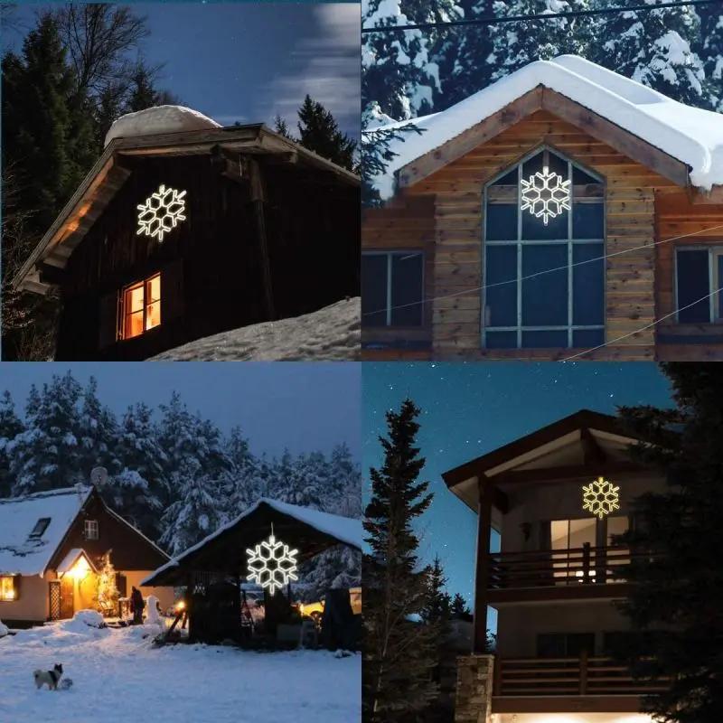 Salcar 40 cm LED Schneeflocke Neonlicht Salcar