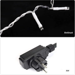 Salcar 2 x 1 m/3 x 1 m / 6 x 1 m LED Lichtervorhang, 100 / 150 / 300 LEDs Salcar