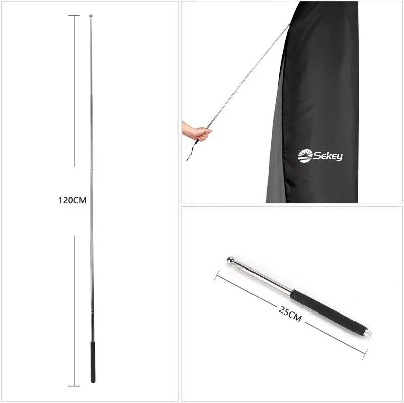 Sekey 280 x 30/81/46 cm Schutzhülle für 400 cm Ampelschirm, aus Polyester-Gewebe Sekey