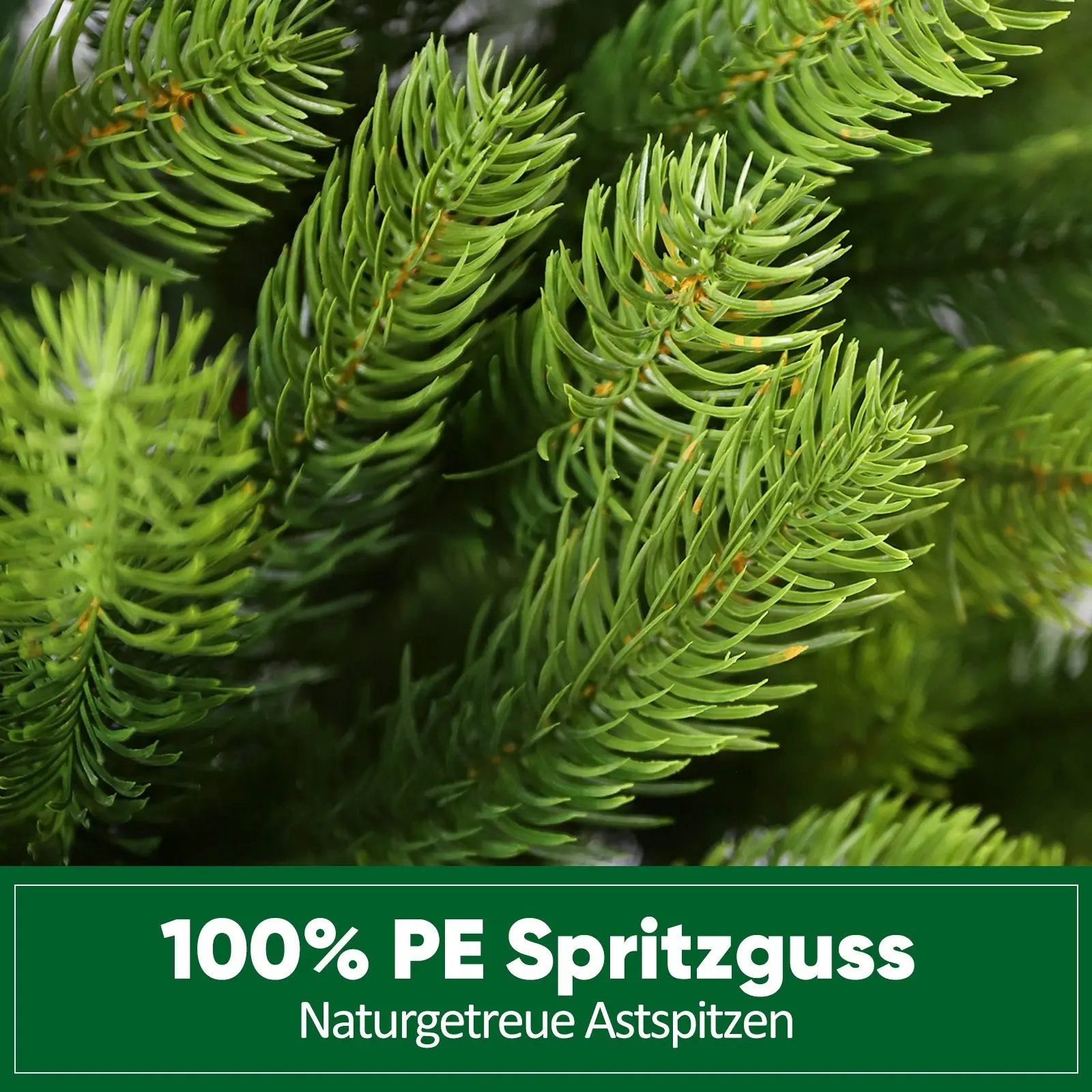 Salcar 180/210/240cm Künstlicher Weihnachtsbaum, Nordmanntanne, mit 762/1080/1576 PE Spitzen Salcar