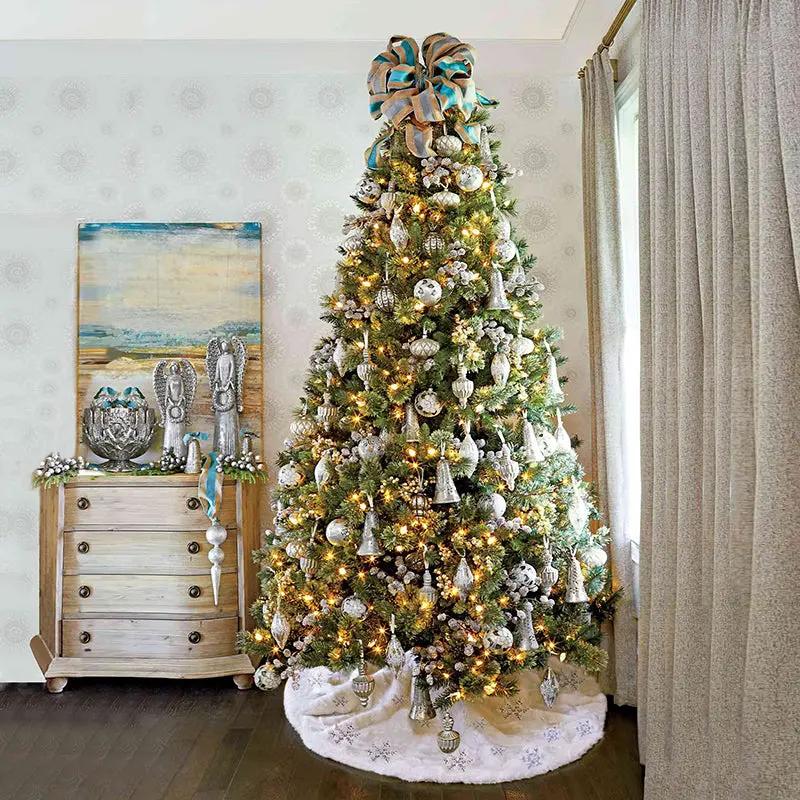Salcar 120/150/180/210/240cm Künstlicher Weihnachtsbaum mit LED, mit 226/382/580/868/1168 Spitzen und 250/380/450 LEDs Salcar