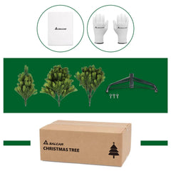 Salcar 180/210/240cm Künstlicher Weihnachtsbaum, Nordmanntanne, mit 762/1080/1576 PE Spitzen Salcar