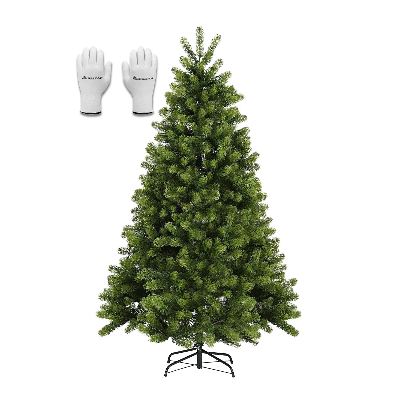 Salcar 180/210/240cm Künstlicher Weihnachtsbaum, Nordmanntanne, mit 762/1080/1576 PE Spitzen Salcar