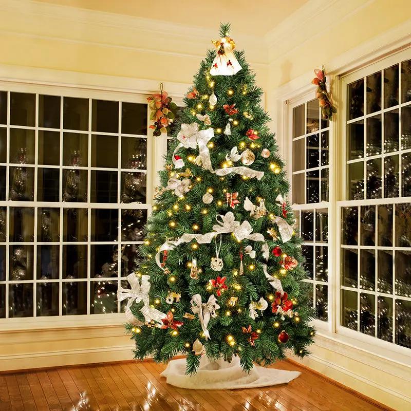 Salcar 120/150/180/210/240cm Künstlicher Weihnachtsbaum mit LED, mit 226/382/580/868/1168 Spitzen und 250/380/450 LEDs Salcar