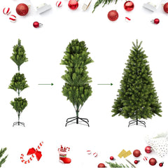Salcar 180/210/240cm Künstlicher Weihnachtsbaum, Nordmanntanne, mit 762/1080/1576 PE Spitzen Salcar