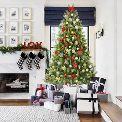 Salcar 180/210/240cm Künstlicher Weihnachtsbaum, Nordmanntanne, mit 762/1080/1576 PE Spitzen Salcar